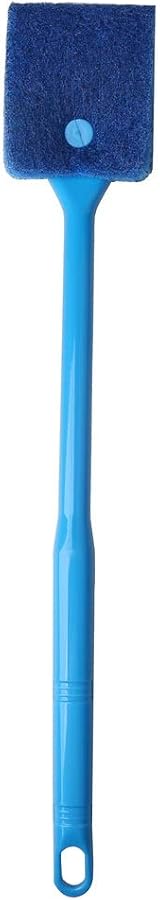 kuou Aquarium Fish Tank Cleaning Sponge Brush Long Handle Double Face view 2