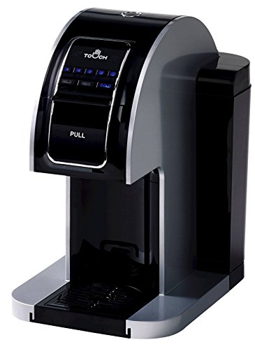 Touch Pro Single Serve Coffee Brewer Commercial Pourover - Black Coffee Maker with Full K-Cup Pod Compatibility & Rapid Brew Technology - T714CP