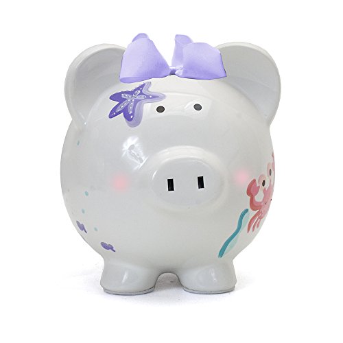 Child to Cherish Ceramic Piggy Bank, Mermaid