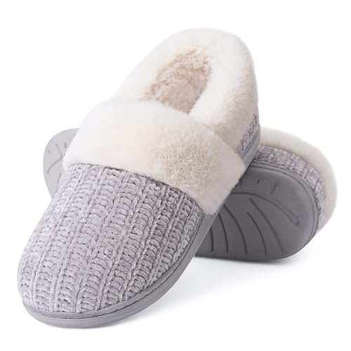 Evshine Fuzzy Memory Foam Slippers