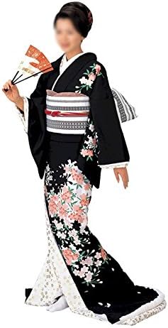 本店 ステージ衣装 裾引き 比翼仕立て 桜 As2926 日舞や新舞踊などの舞台衣装に 裾引 芸者 引き摺り