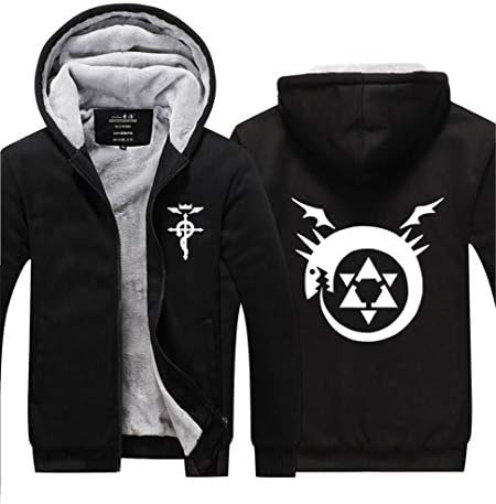 GO2COSY Anime Fullmetal Alchemist Cosplay Thicken Jacket Sweatshirt Costume Hoodie