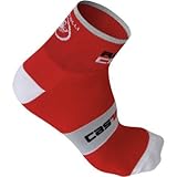 Castelli Rosso Corsa 6 Sock Red, L/XL - Men's