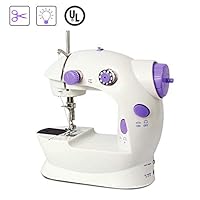 Mini Sewing Machine,Eonsix Portable Sewing Machine Handheld for Kids Easy to use for Family Double Speed with Light and Wire Cutter