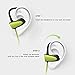 Monstercube Bluetooth Headphones Wireless Phoenix In Ear Earphones with Mic Stereo Sports Sweatproof Earbuds for Running, Gym, Yoga(Bluetooth 4.1, Secure Ear Hooks Design, 6 Hours Play)-Green