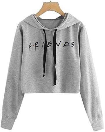 ALAPUSA Friends TV Show Sweatshirt Graphic Crop Top