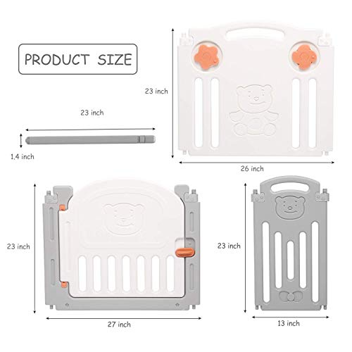 image for Kidsclub Baby 16 Panel Playpen Activity Centre Safety Play Yard Foldab