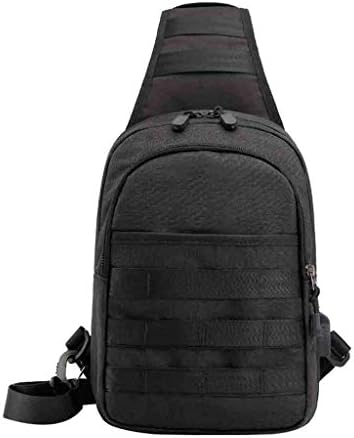 Rakkiss Men Chest Bag Fashion Oxford Cloth Crossbody Bag Anti-Theft Zipper Pocket Portable Waist Bag