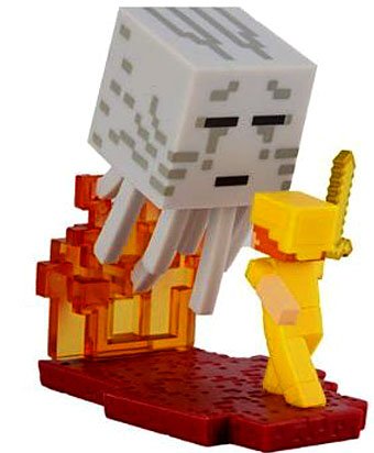 Minecraft Craftables Series Ghast Fight PVC Figure [Loose