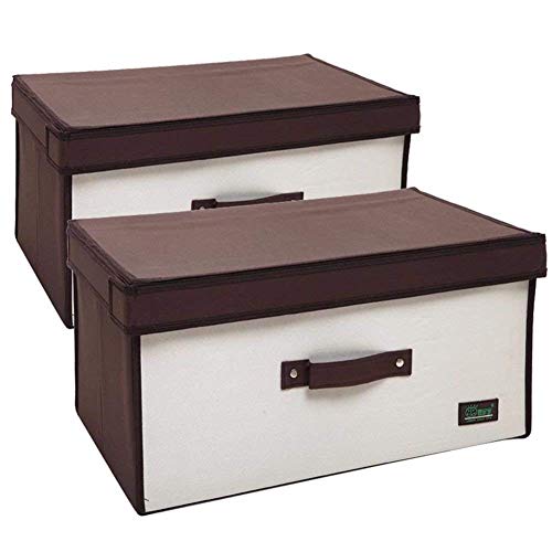 Pullic Oxford Cloth Storage Boxes Clothing and Blankets Underwear Socks and Coffee-Colored 3-30 23 30CM (Size : 3-302330cm) - Thumbnail 2