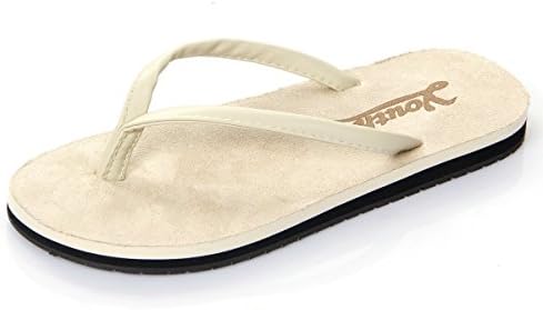 Langforth Women'S Vegan Suede Anti-Skidding Flip Flop Flat Sandals