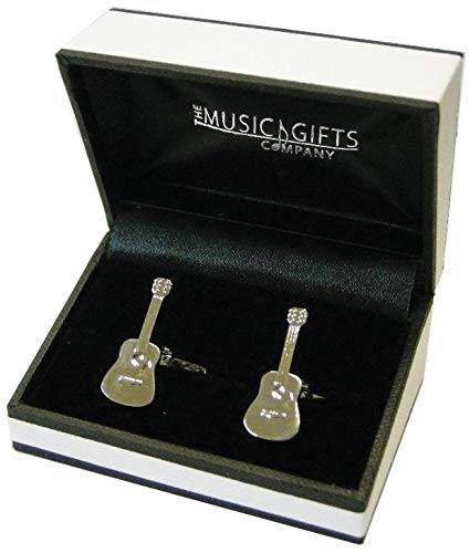 PENDIENTES - Music Gift Cufflinks Acoustc Guitar