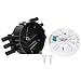OCPTY Ignition Distributor Cap and Rotor Compatible for Chevrolet for GMC for Oldsmobile for Cadillac 4.3L V6 DR475 D328A 10452458 10477311
