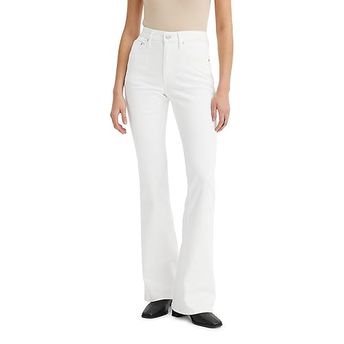Levi's Women's 726 High Rise Flare Jeans (Also Available in Plus), Soft Clean White, 33 Regular