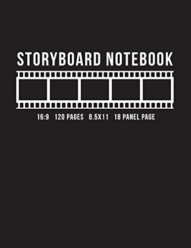 Storyboard Notebook 16:9 120 Pages 8.5x11 18 Panel Page: Storyboard Thumbnail Sketchbook for Animators, Directors, Filmmakers, Storyboard Artist, TV ... Artist, Cinematographer & Content Creators