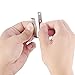 Canomo Stainless Steel Garage Door Remote Visor Clip Replacement for Liftmaster Sears Chamerlain Remote Controls(4 Pack)