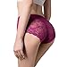 CULAYII Women’s Mid Rise Lace Panties, Soft Seamless Sexy Lingerie Brief Underwear Breathable Panties For Women (5pack multicolored, XXXL=US XXL)