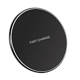 Pictek Wireless Charger, (Ultra Slim) (Sleep-Friendly) Qi Wireless Charging Pad for Samsung Galaxy Samsung S7 / S6 / S6 Edge, Qi-Enabled Devices
