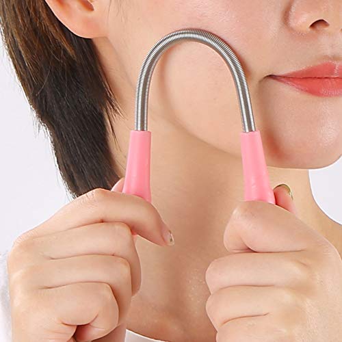 Dr.Nail 3Pcs Facial Hair Remover Spring Threading Tool for Women (Pink) - Thumbnail 4