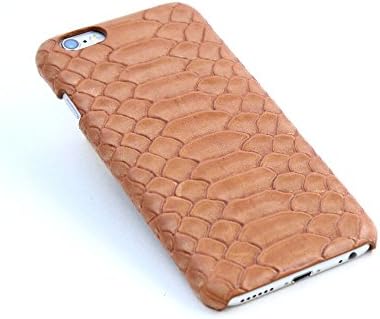 iPhone 6s Leather Case, Rossini Parma, iPhone 6 &amp; 6S Case Leather, Ultra Slim, Genuine Leather Snake Pattern Case for iPhone 6 &amp; 6s, Handmade, Made in Europe (iPhone 6/6S - Tan)
