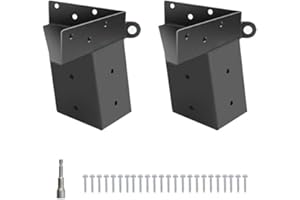2 Pack Metal Deer Stand Brackets With Pre Drilled Holes For 4x4 Wooden Posts Stability Support For Hunting And For Outdoor St