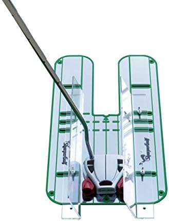 SharperGolf Premium Guide Rails Putting Mirror Large 9.25″ x 17.5″ Putt Swing Alignment Trainer, Portable Training Aid, Practice Equipment, Eye Path and Starting Line Trainer SharperGolf Premium Guide Rails Putting Mirror Large 9.25″ x 17.5″ Putt Swing Alignment Trainer, Portable Training Aid, Practice Equipment, Eye Path and Starting Line Trainer