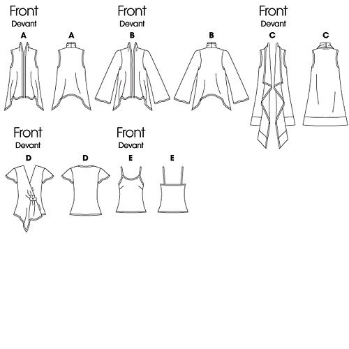 BUTTERICK PATTERNS B4989 Misses' Top and Camisole, Size Z (LRG-XLG)