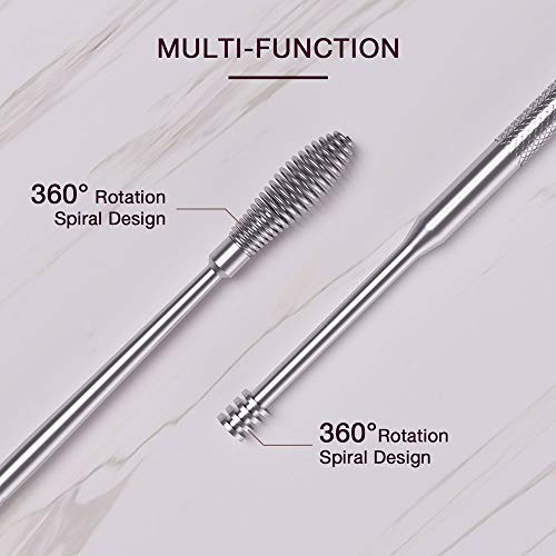 6pcs Ear Pick, Ronten Ear Curette LED Light Earwax Removal with Storage Box - Thumbnail 3