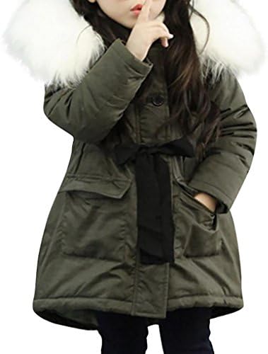 Tenworld Toddler Girls' Winter Outerwear Jacket Cotton Hooded Coats