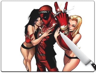 Deadpool Marvel Comics G3 3 Large Cutting Board