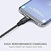 AUKEY [Updated] USB C Cable 3.3ft, [3 Pack] USB 3.0 Type C Cable Fast Charge for Samsung Galaxy S9 S9 Plus S8 S8 Plus Note 8, LG V30 V20 G6 G5, HTC U11/10 and More