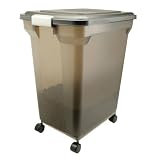 IRIS Premium Airtight Pet Food Storage Container, 22-Pounds, Smoke