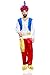 Adult Men Sultan Costume Emir Shah Rajah Little Mook Genie Arabian Nights Party (Medium/Large, Red/Blue/White)