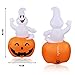 Halloween Inflatable Ghost in Pumpkin with Hat 4.5ft, Merryxgift Inflatable Halloween Blow up Decorations for Holiday Indoor Outdoor Yard Garden Lawn