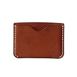 MEKU Handmade Slim Card Case Thin Soft Leather Front Pocket Wallet Minimalist