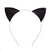 EBTOYS Cat Ears Headband Hair Hoops Glitter Hairband Headwear for Daily and Party Favors Costume Accessories (Black)