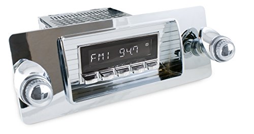 RetroSound HC-101-253-06-76 Hermosa Direct-Fit Radio For Classic Vehicles (Chrome Face And Buttons And Chrome Bezel)