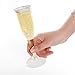 I00000 105Pcs Plastic Champagne Flutes, Gold Glitter Champagne Glasses 5 Oz, Plastic Toasting Flutes, Elegant Mimosa Glasses Cocktail Cups Perfect for Party, Weddings, Anniversaries and Catered Events