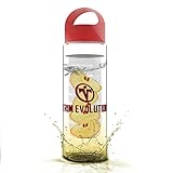Trim Evolution Fruit Infusion Water Bottle For Use With Fruits, Vegetables & Herbs, Premium Non-Toxic Plastic, Leak-Proof, Shatter-Proof & Dishwasher-Safe, Affordable & Reusable (Red)