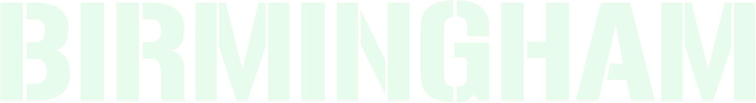 hBARSCI Birmingham - 11 Inches - for Walls, Windows, Doors, Vehicles, Outdoor-Grade 6mil Thick Vinyl - Glow in The Dark