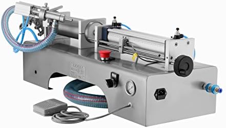 Forkwin Horizontal Full Pneumatic Liquid Filling Machine 100-1000ml Liquid Filling Machine Semi Automatic 5-20bottles/min Liquid Filling Machine for High Viscosity Fluid