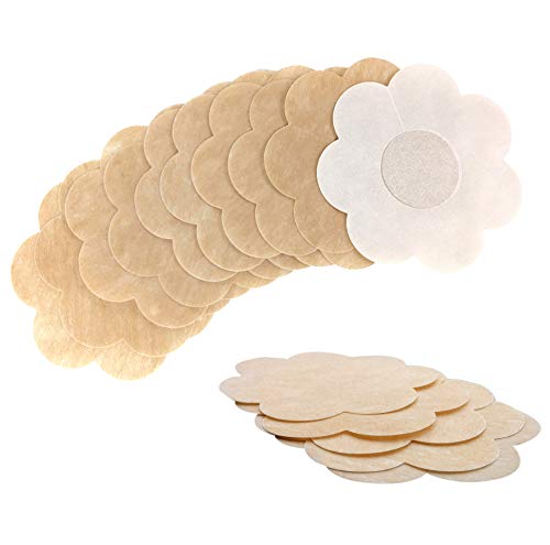 Nipple Covers Disposable Breast Pasties Adhesive Bra Petal for Women 6-Pair