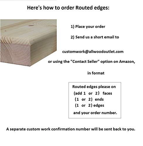 Allwood 1" x 36"x 48" Pine Table/Counter/Island Top