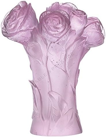 Daum Crystal Pivoine Vase Pink 05215-1