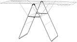 Brabantia HangOn Laundry Drying Rack 25m Metallic Grey Compact Foldaway