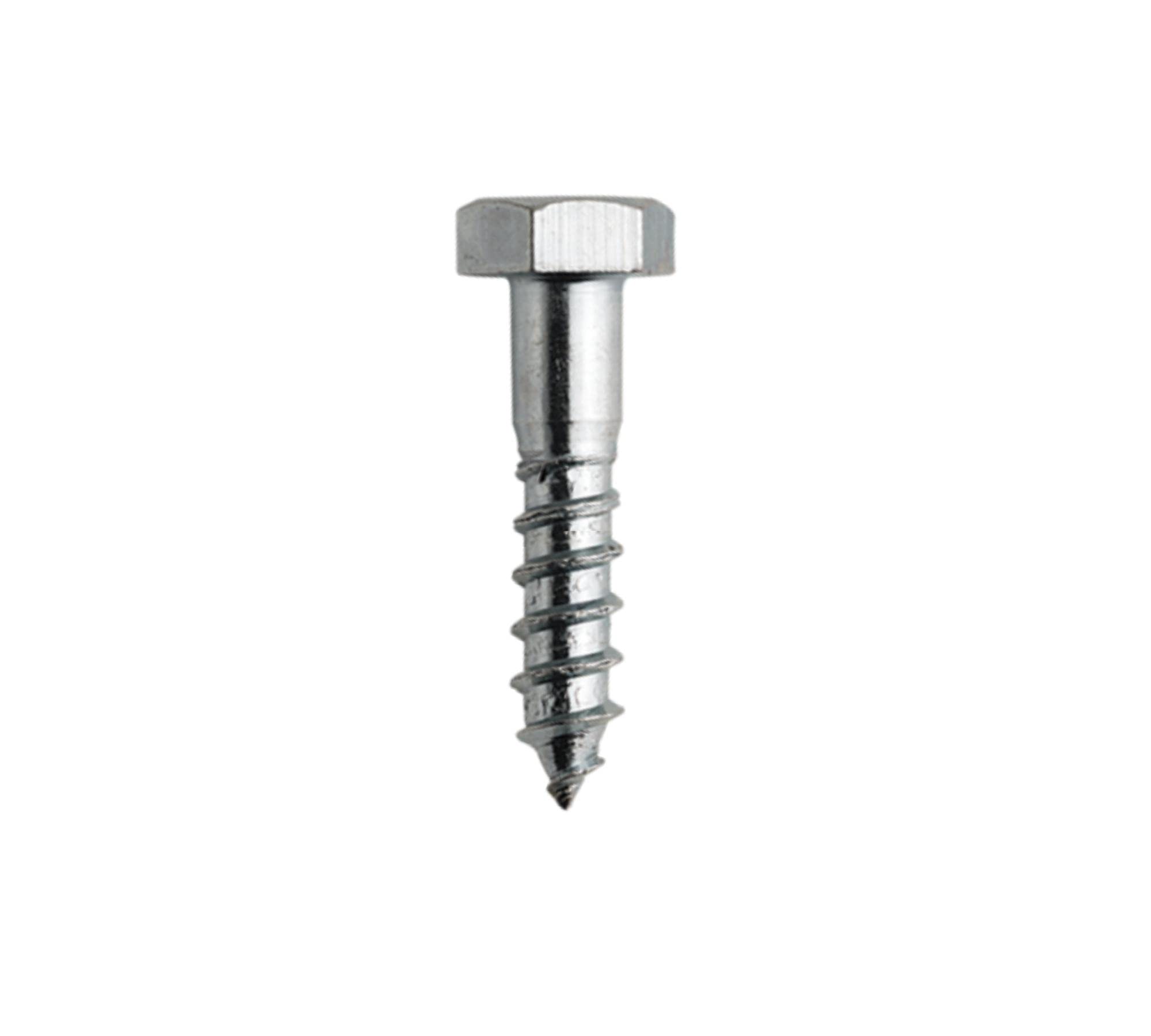 DOJA Barcelona | Hex Head Lag Screws | Wood Screws | 7x30 | Galvanized Steel | PACK 50 | Wood Screws | Wide Usage: Construction, Woodworking, Interior Design