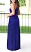 KORSIS Women's Summer Casual Loose Sleeveless Racerback Long Maxi Swing Dresses with Pockets Blue XL