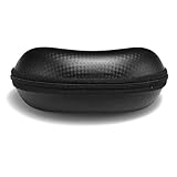 Fashion Eyeglasses Case Sunglasses Zipper Bag Box Black.
