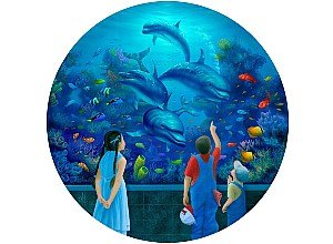 Dolphin Encounter Jigsaw Puzzle 500pc