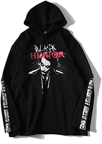 GILLEM Mens Unisex Vampire Printed Hoodies Sweatshirts Hooded Sweaters Graphic Pullover M